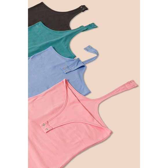 Zenana Sleeveless V-Neck Bodysuit‎ Brush Tank Top Casual Stretch Size L - Picture 3 of 3